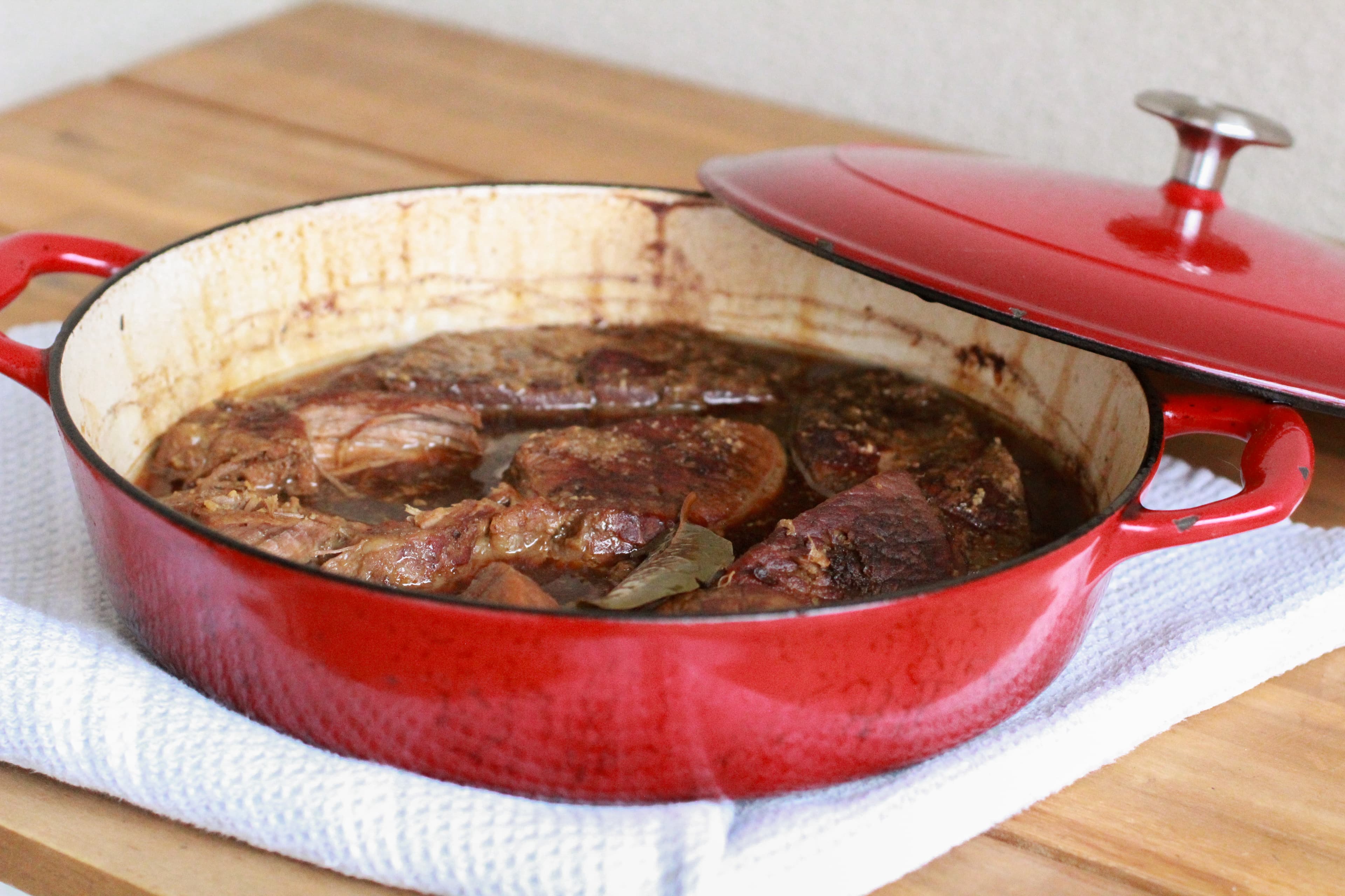 Sunday Pot Roast (Tender, Fall-Apart Braiser Recipe), cooked and ready to serve